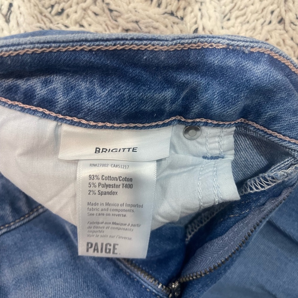 PAIGE Women's Denim Straight Jeans - Picture 4 of 4